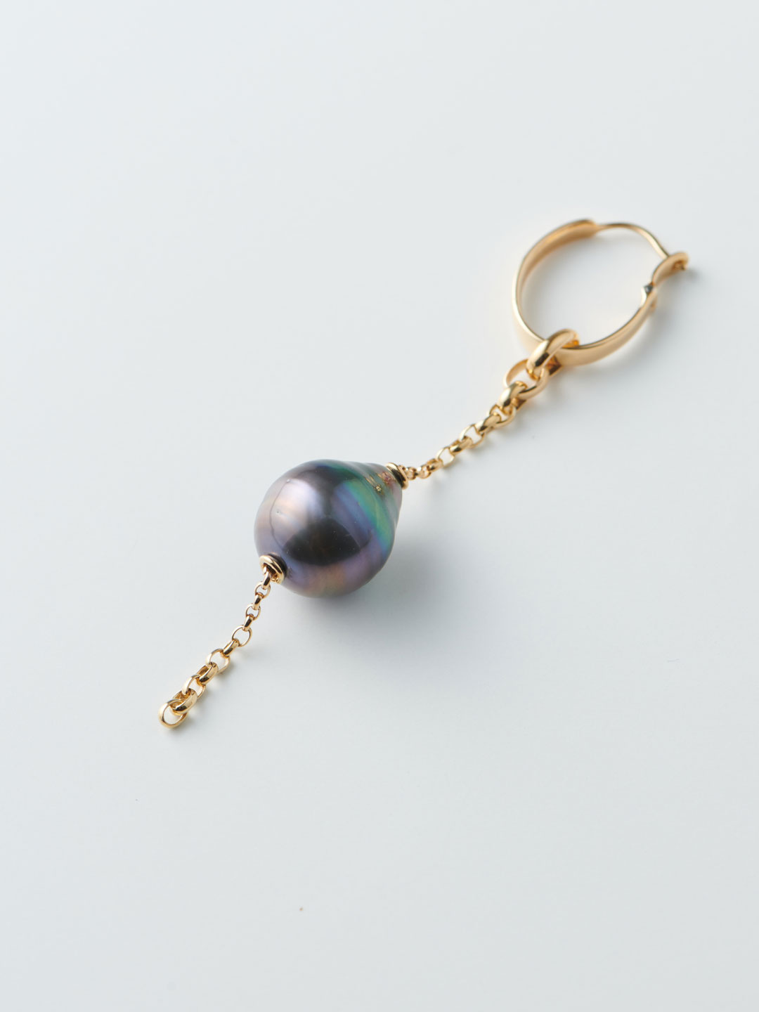 Pearl Pierced Earring  BC (Lx1) - Yellow Gold