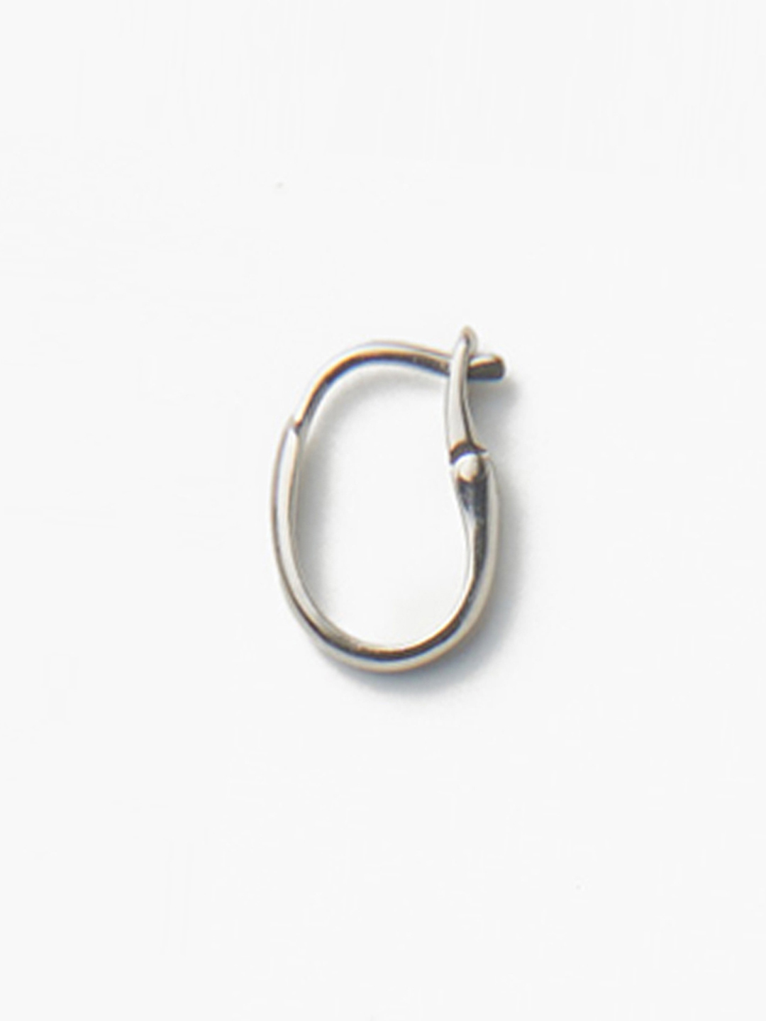 Medium Arc Hoop Pierced Earring 【m-P4-PT】  - Platinum