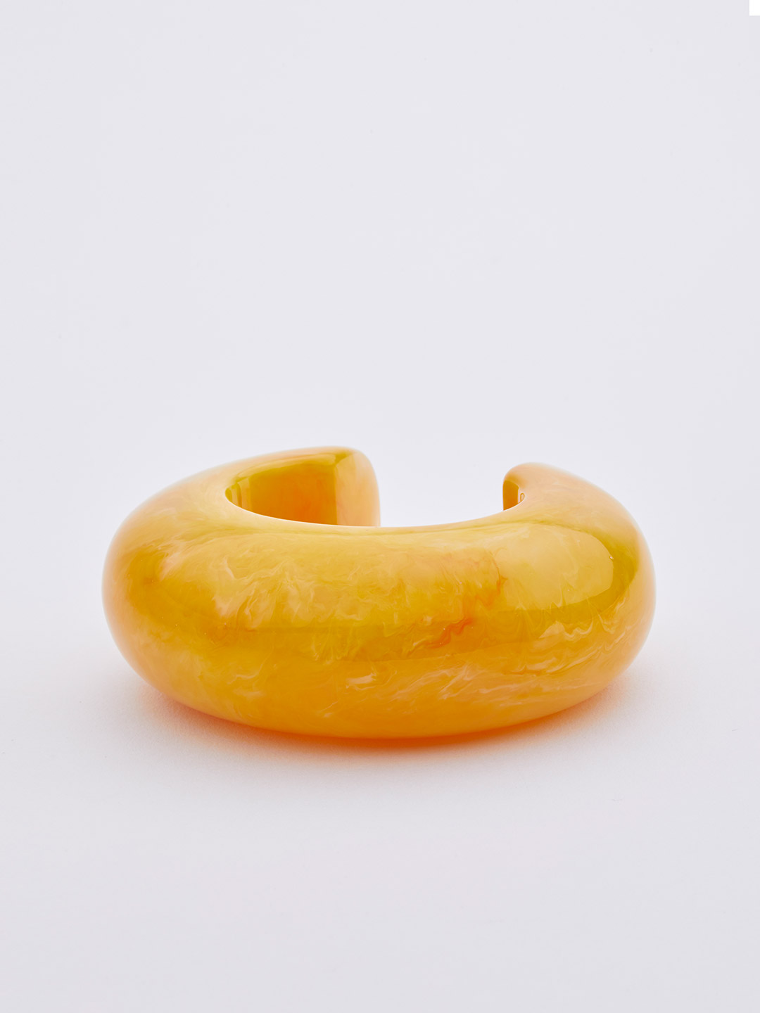 Arc Cuff - Marbled Apricot