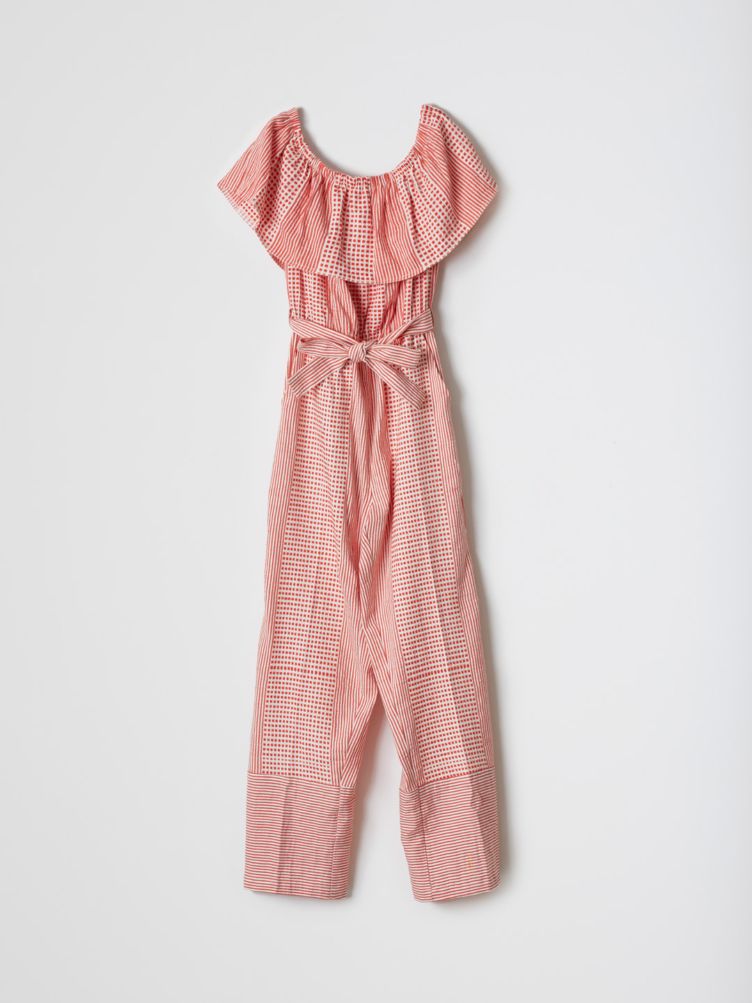 Off Shoulder Jumpsuit - Orange