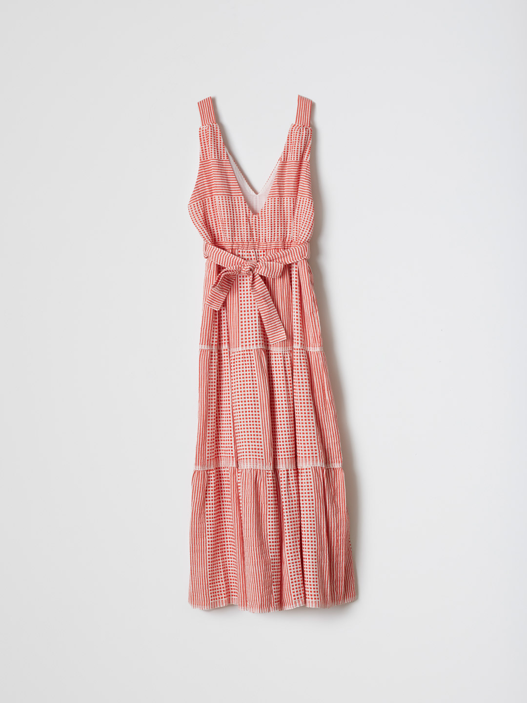 Long Tiered Dress - Orange