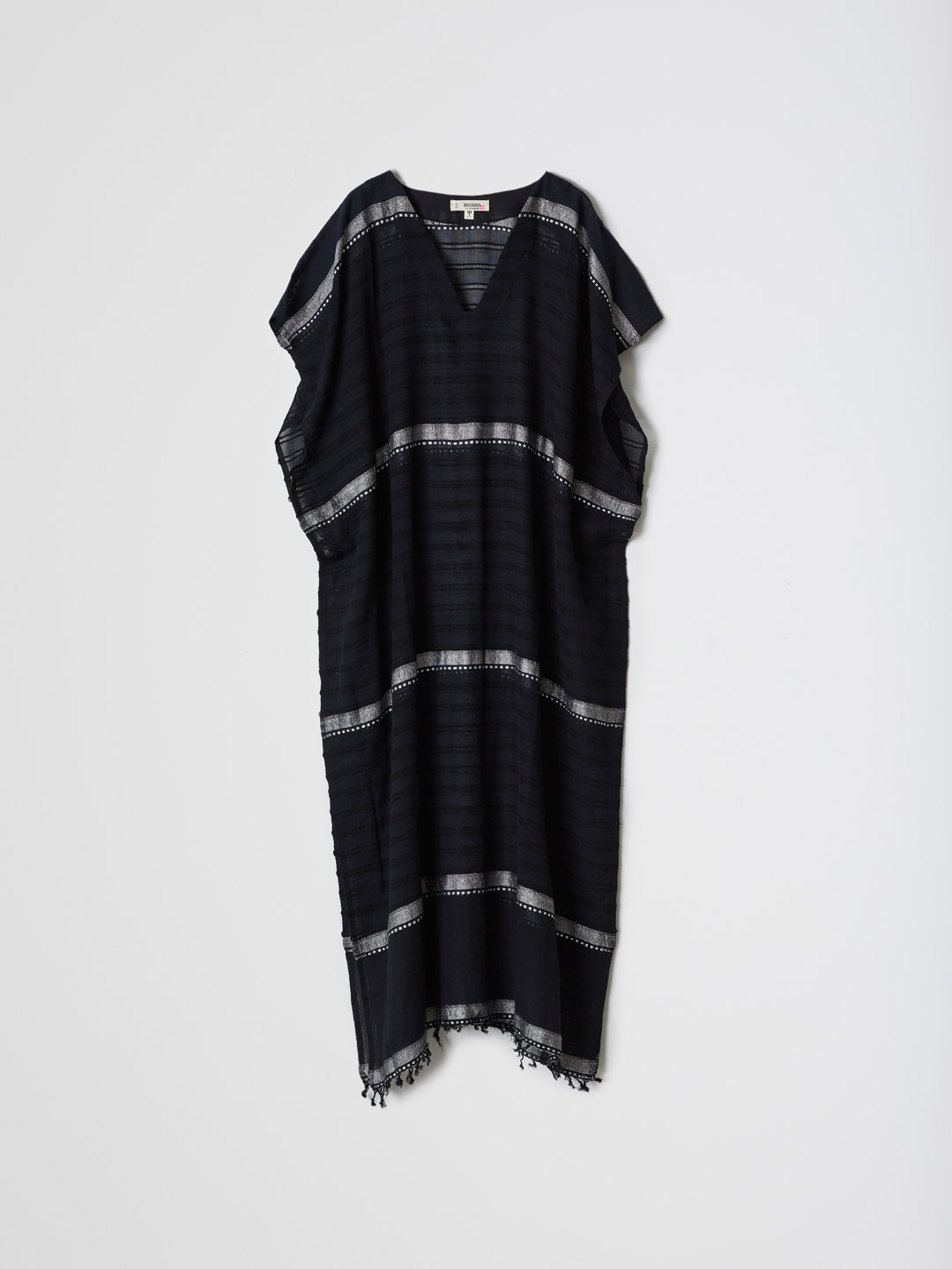 Monotone Classic Caftan Dress - Black