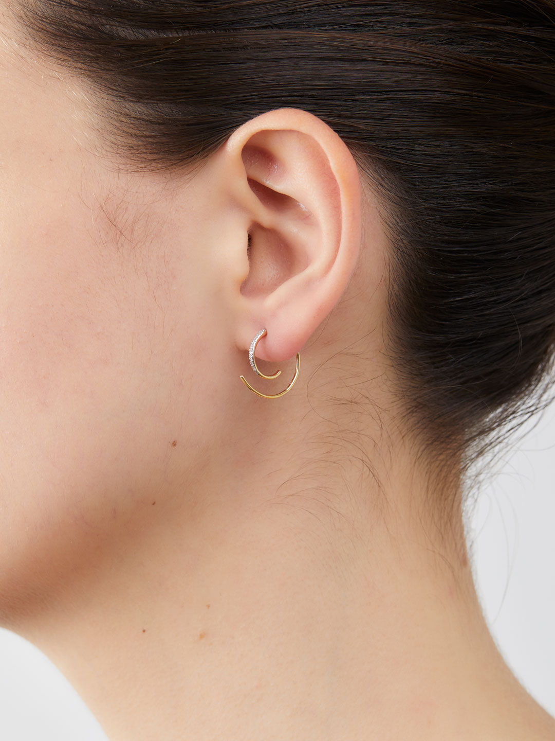 Loop Pierced Earring - Yellow Gold