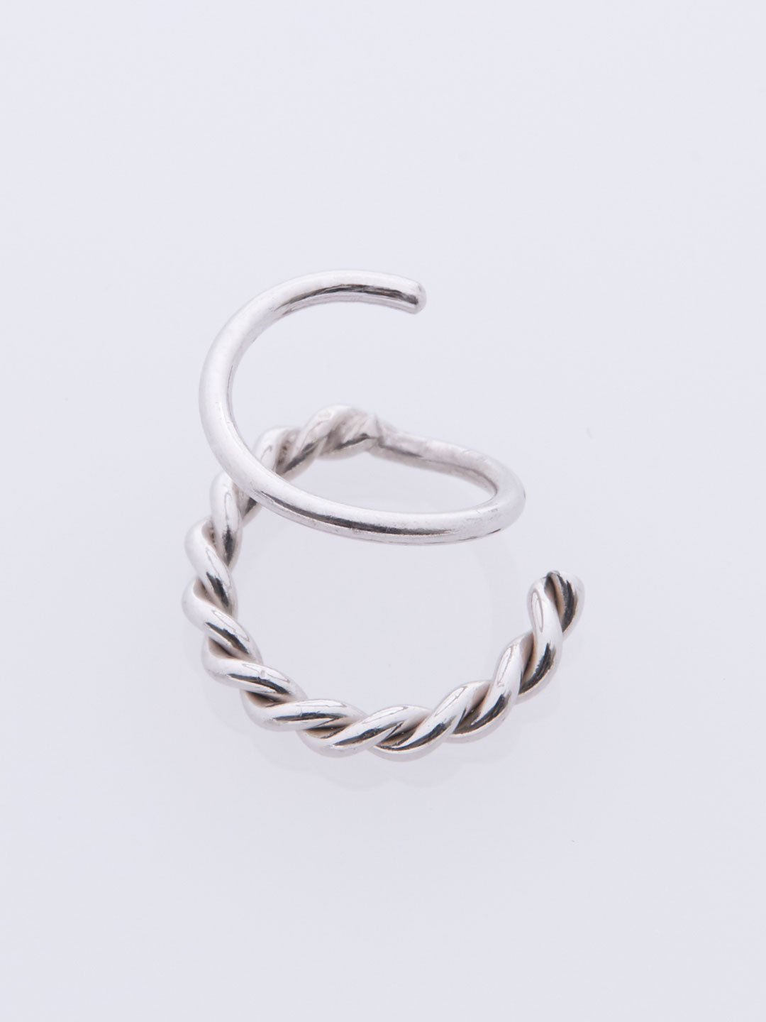 Sofia Twirl Pierced Earring - Silver