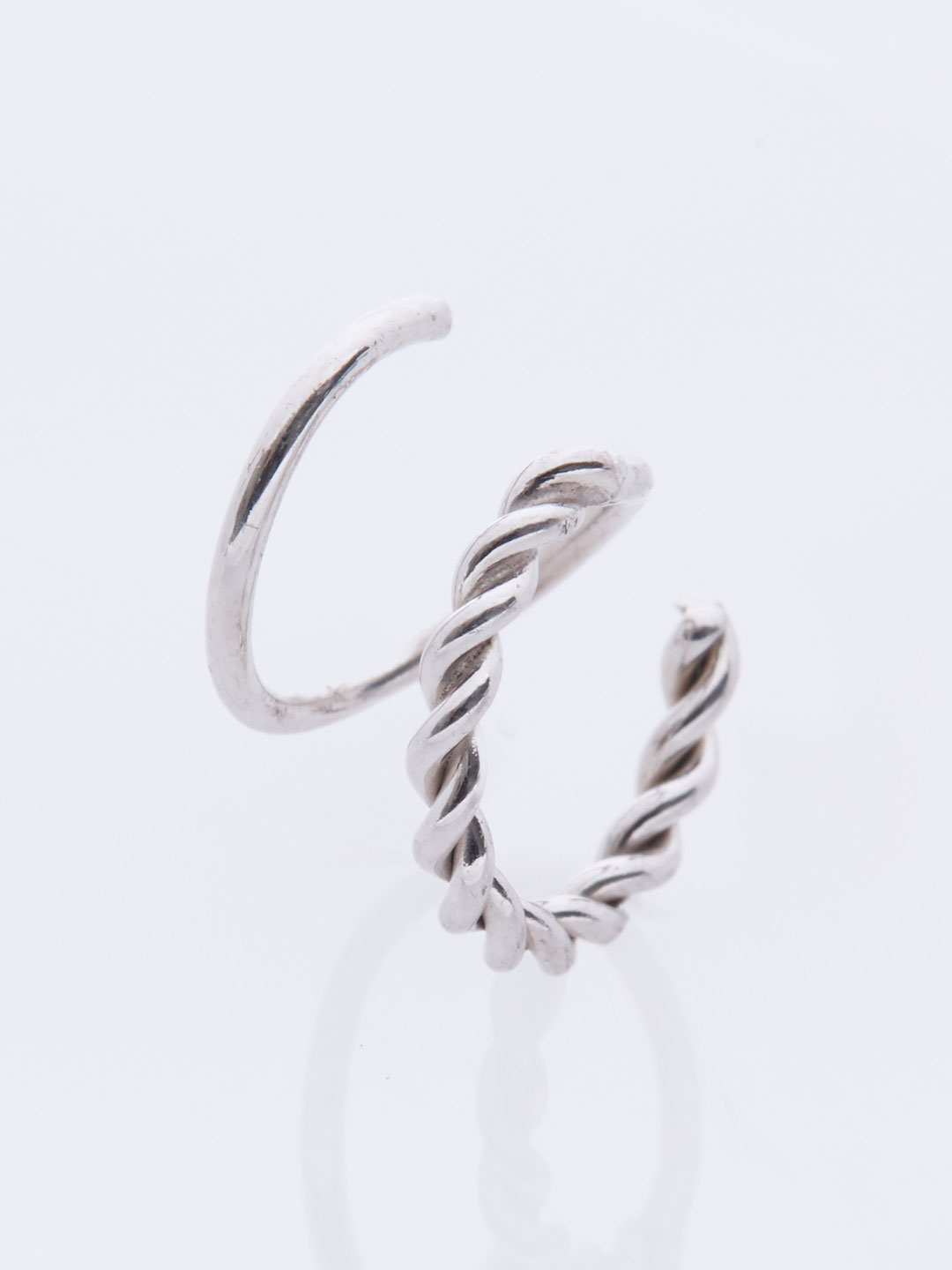 Sofia Twirl Pierced Earring - Silver