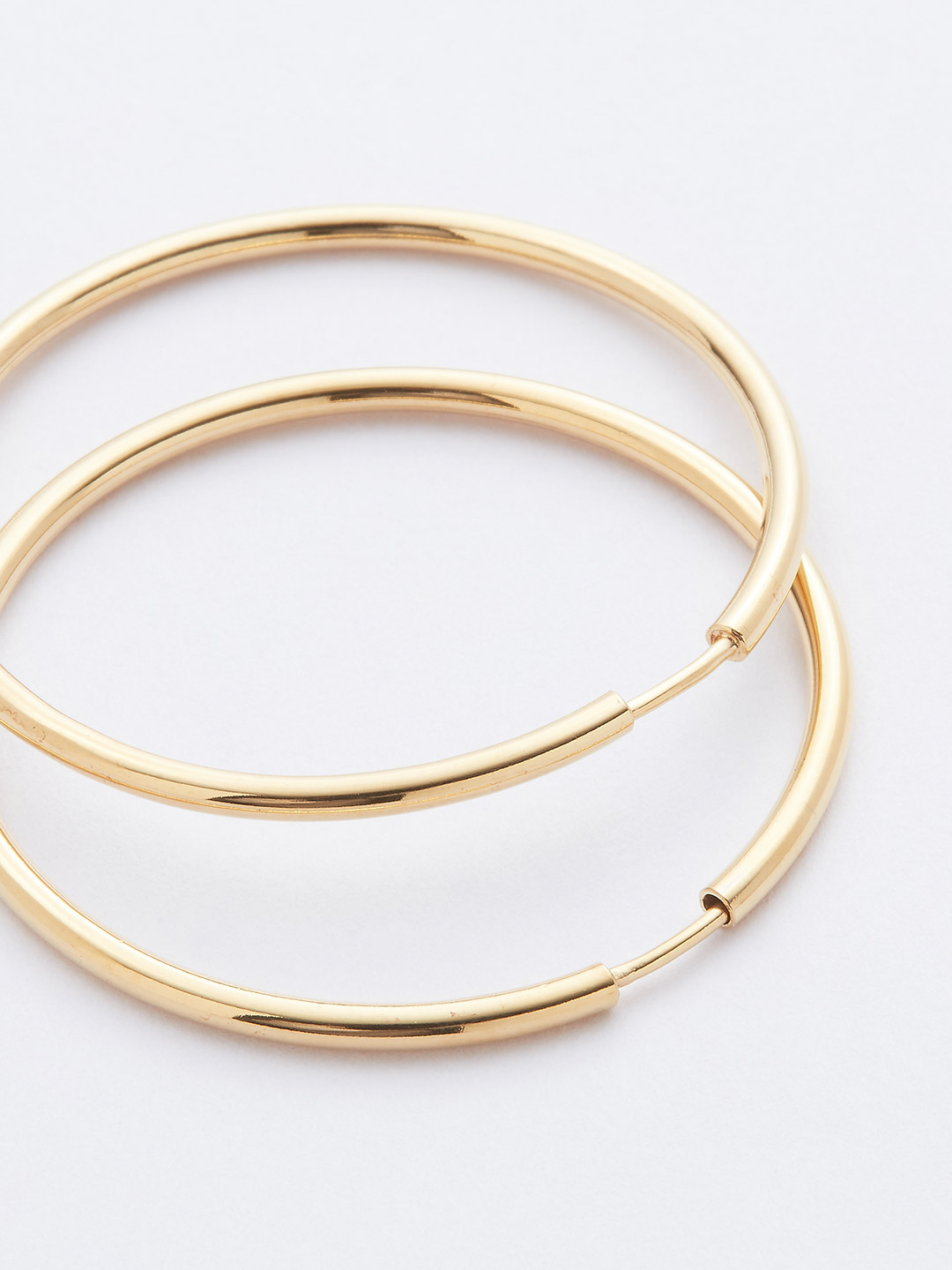 Senorita 35 Hoop Pierced Earrings - PAIR - Yellow Gold