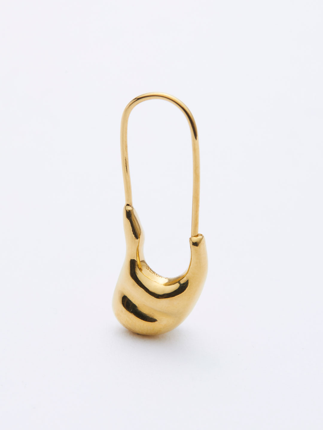 Pebble Mini Pierced Earring - Yellow Gold