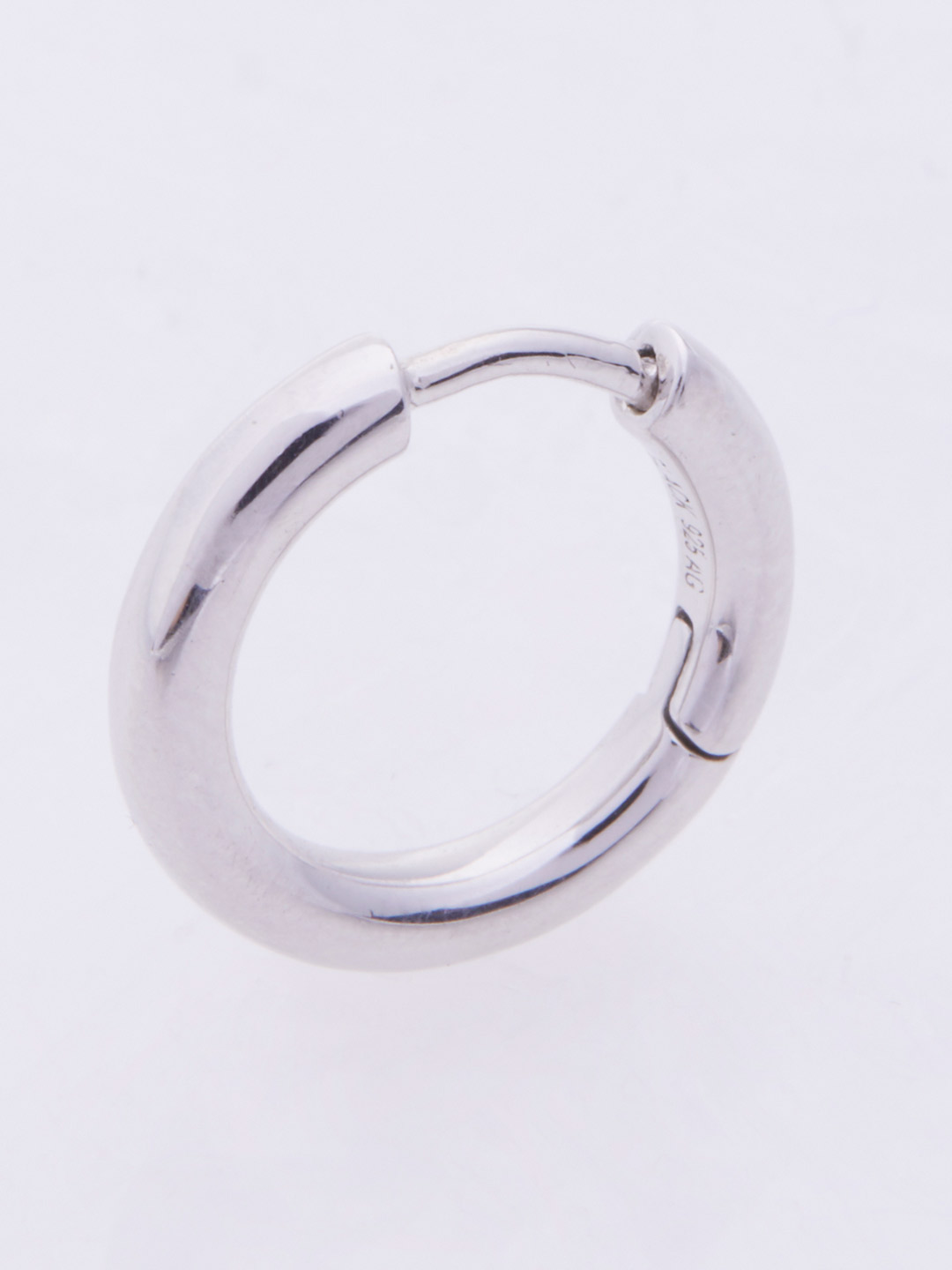 Polo Huggie Pierced Earring - SILVER