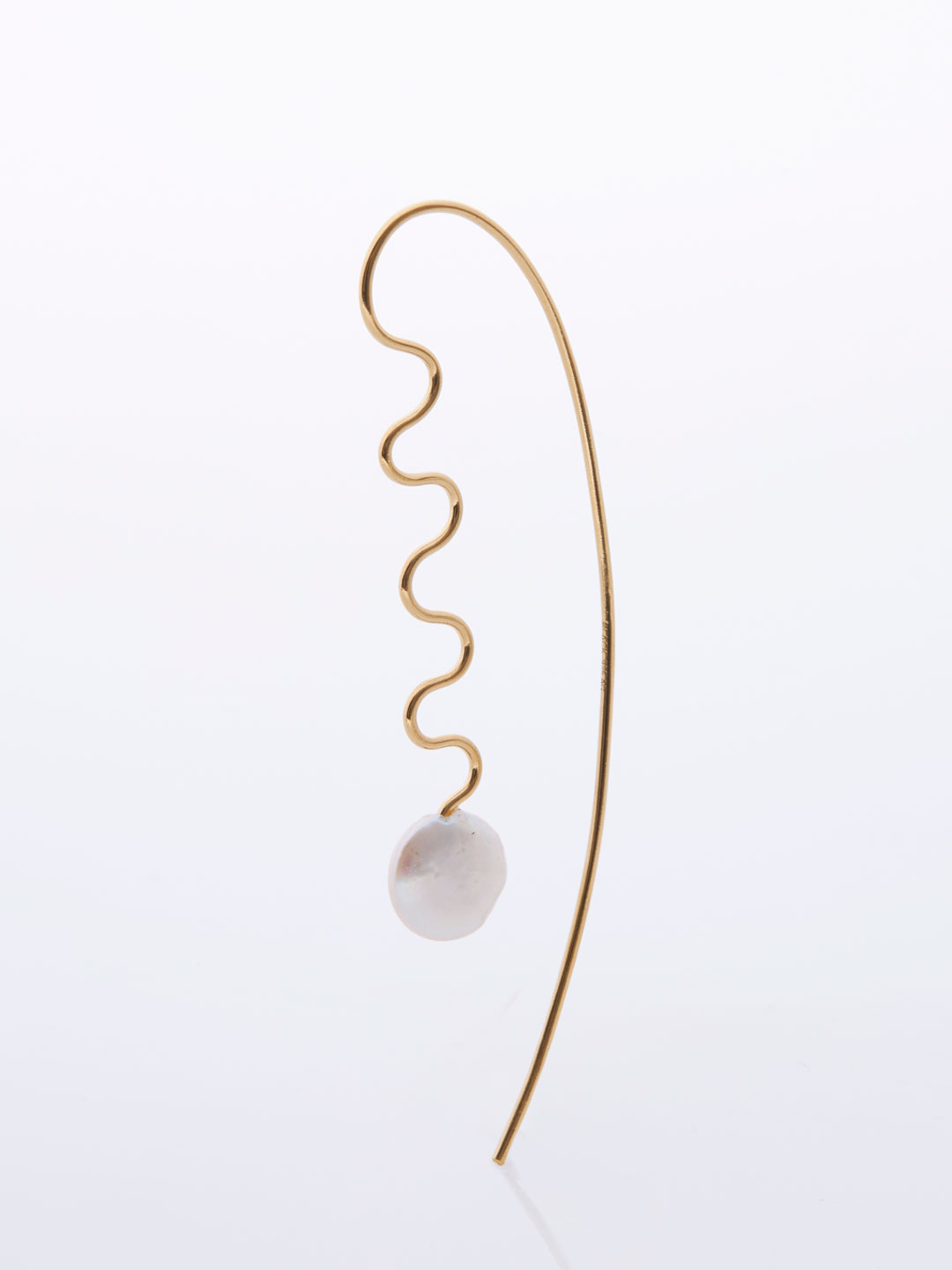 Agosto Pierced Earring - Yellow Gold