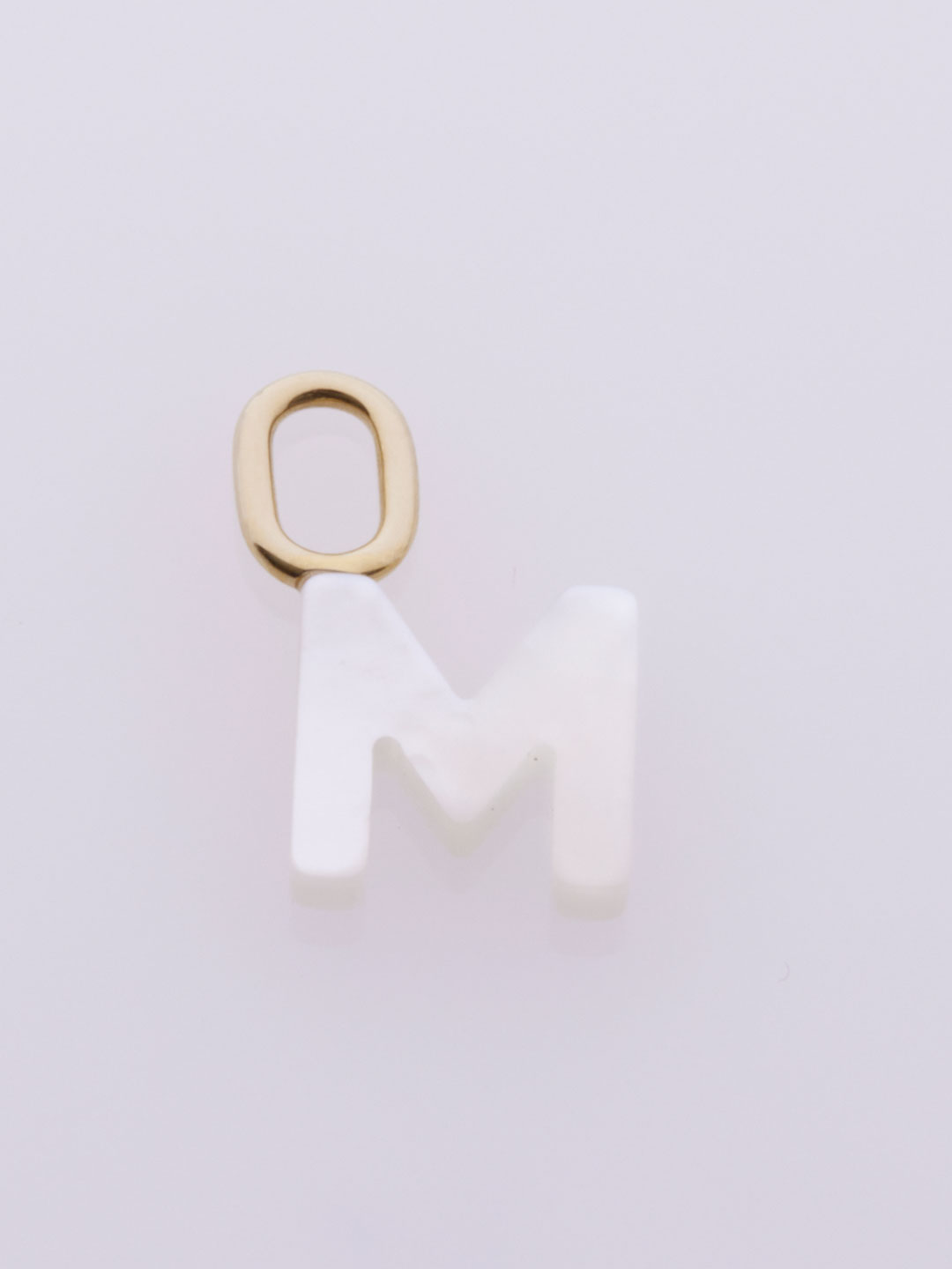 Lucid M Charm  - Yellow Gold