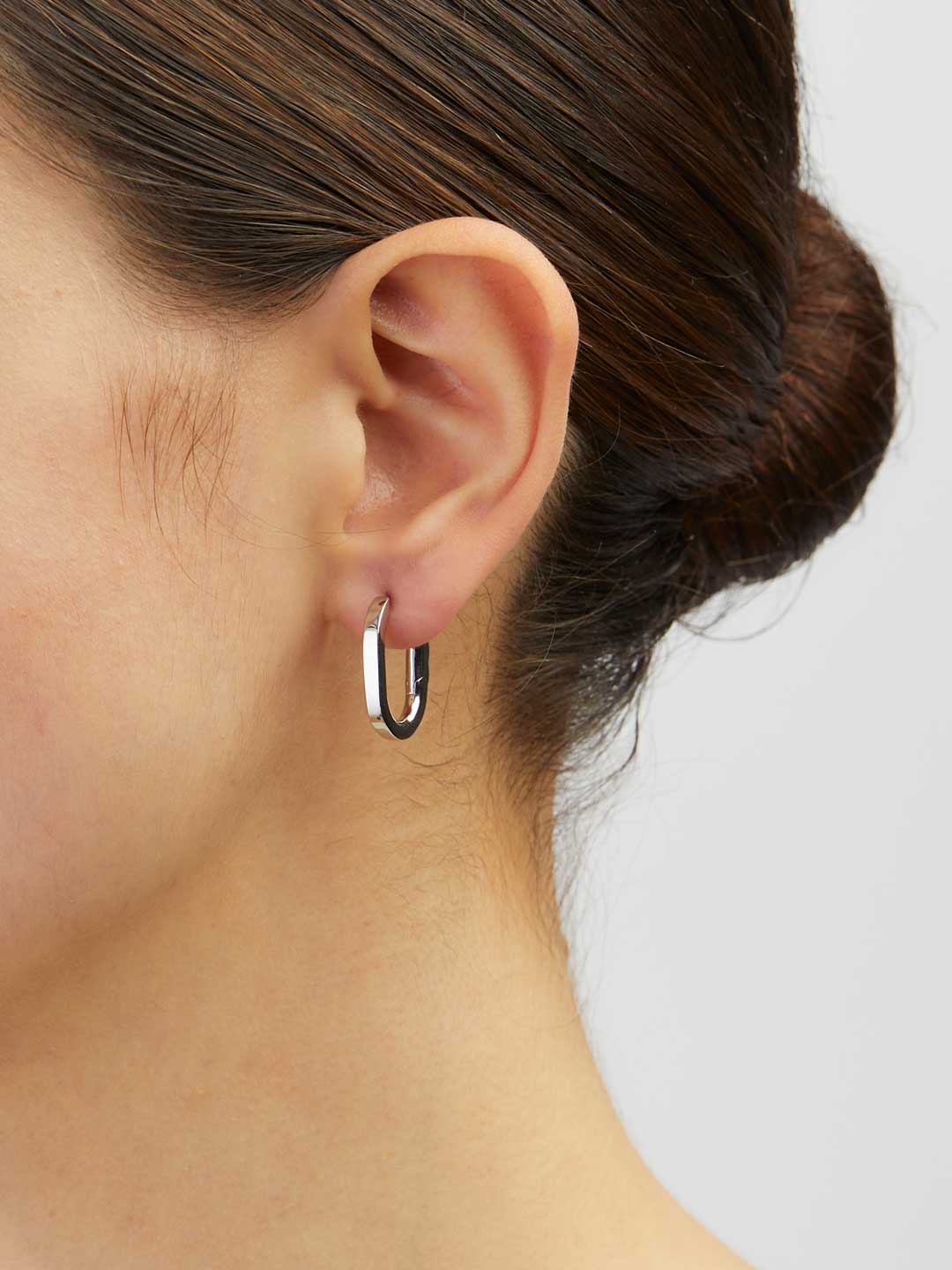 Slick Huggie Pierced Earring - Silver