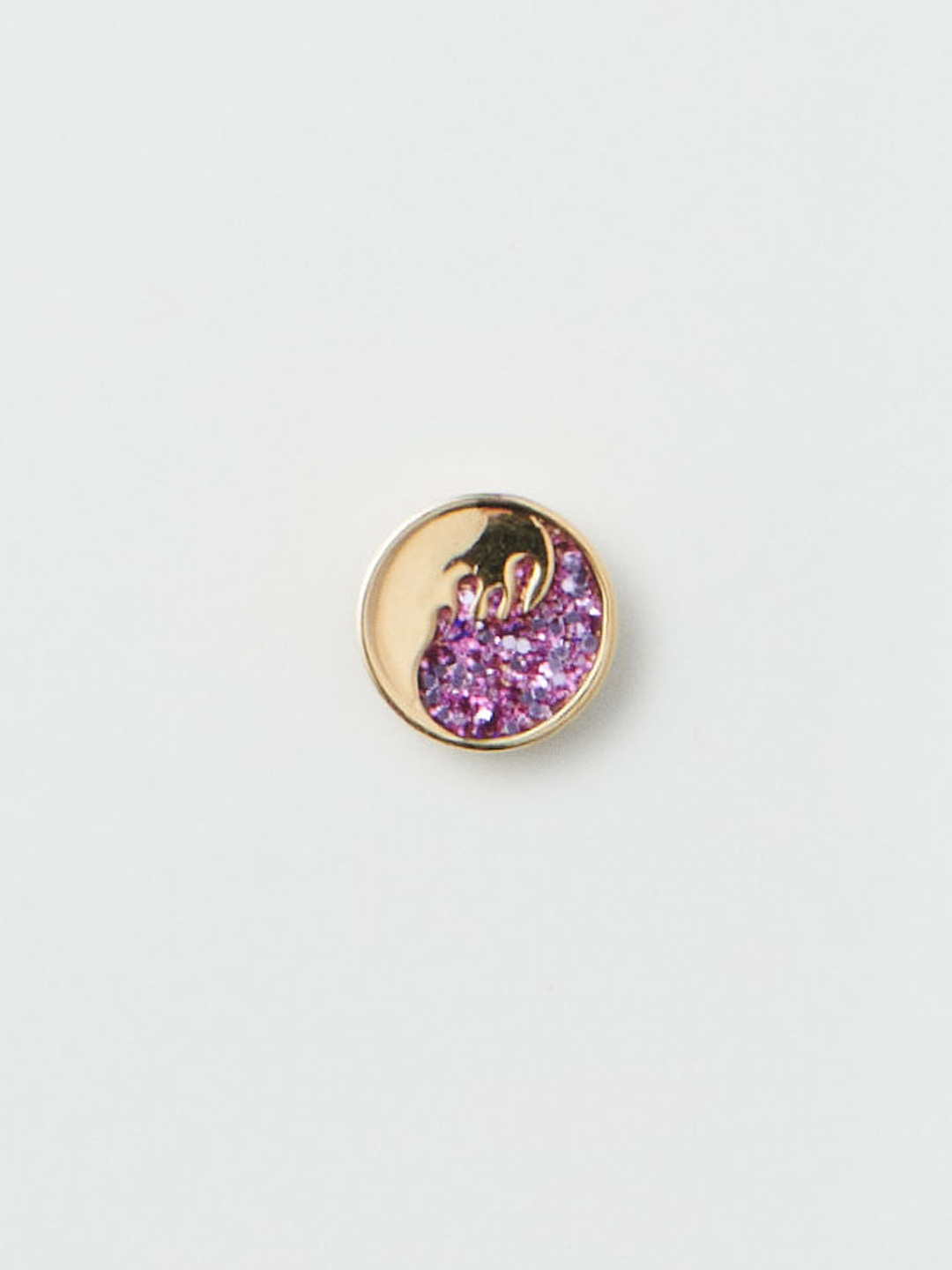 Detox Lilac Glitter Coin Parts - Yellow Gold