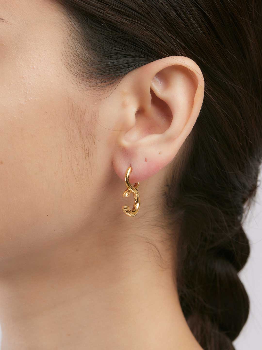 Tula Pierced Earring - Yellow Gold