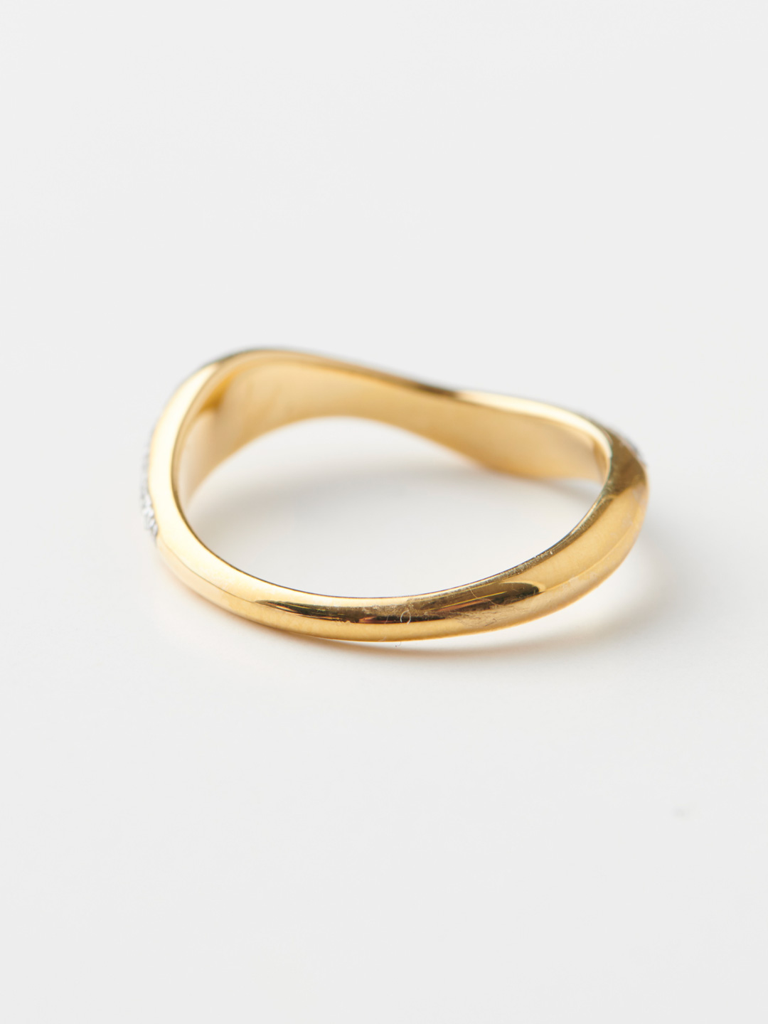 Aura Opal Glitter Ring - Yellow Gold