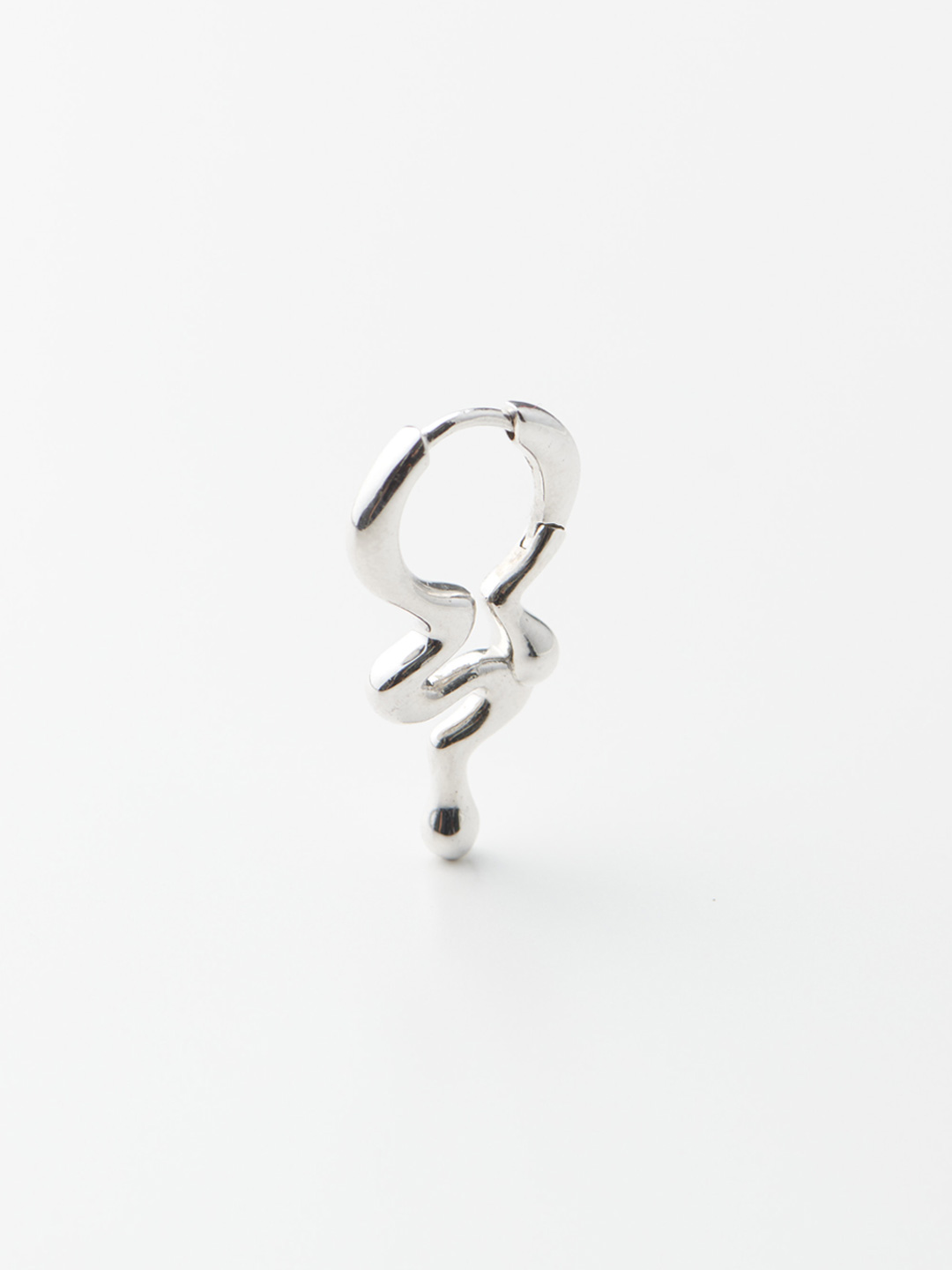 Maya Huggie Pierced Earring - Silver