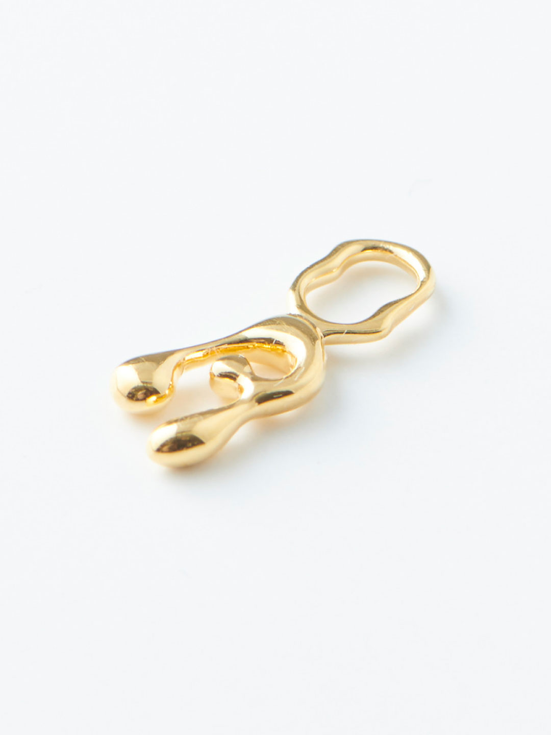 Fluent Letter A Charm - Yellow Gold
