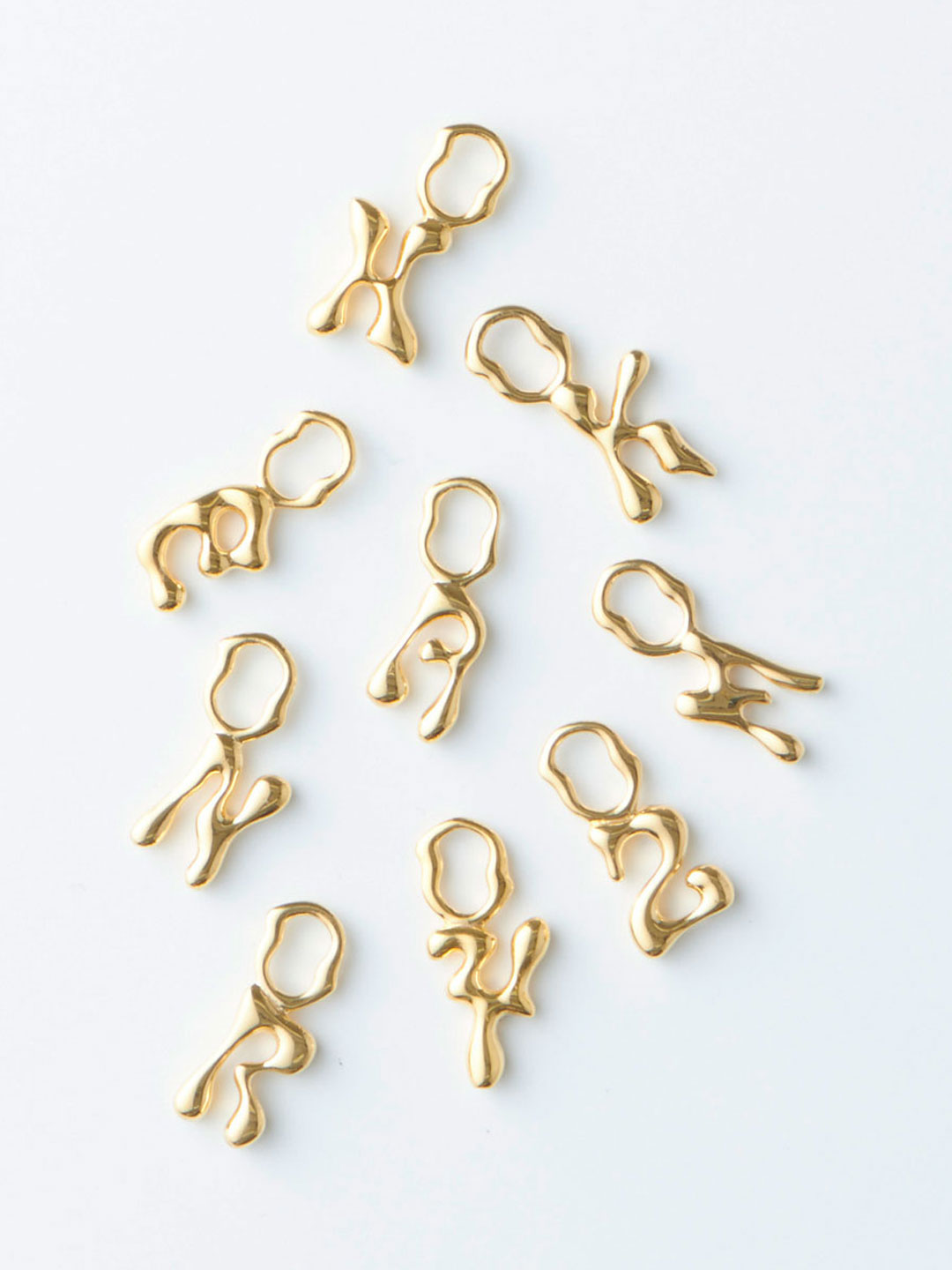 Fluent Letter H Charm - Yellow Gold
