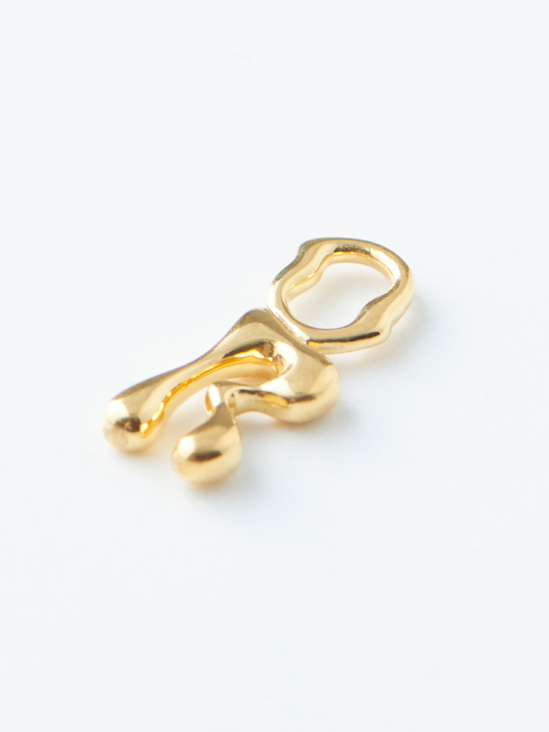 Fluent Letter R Charm - Yellow Gold