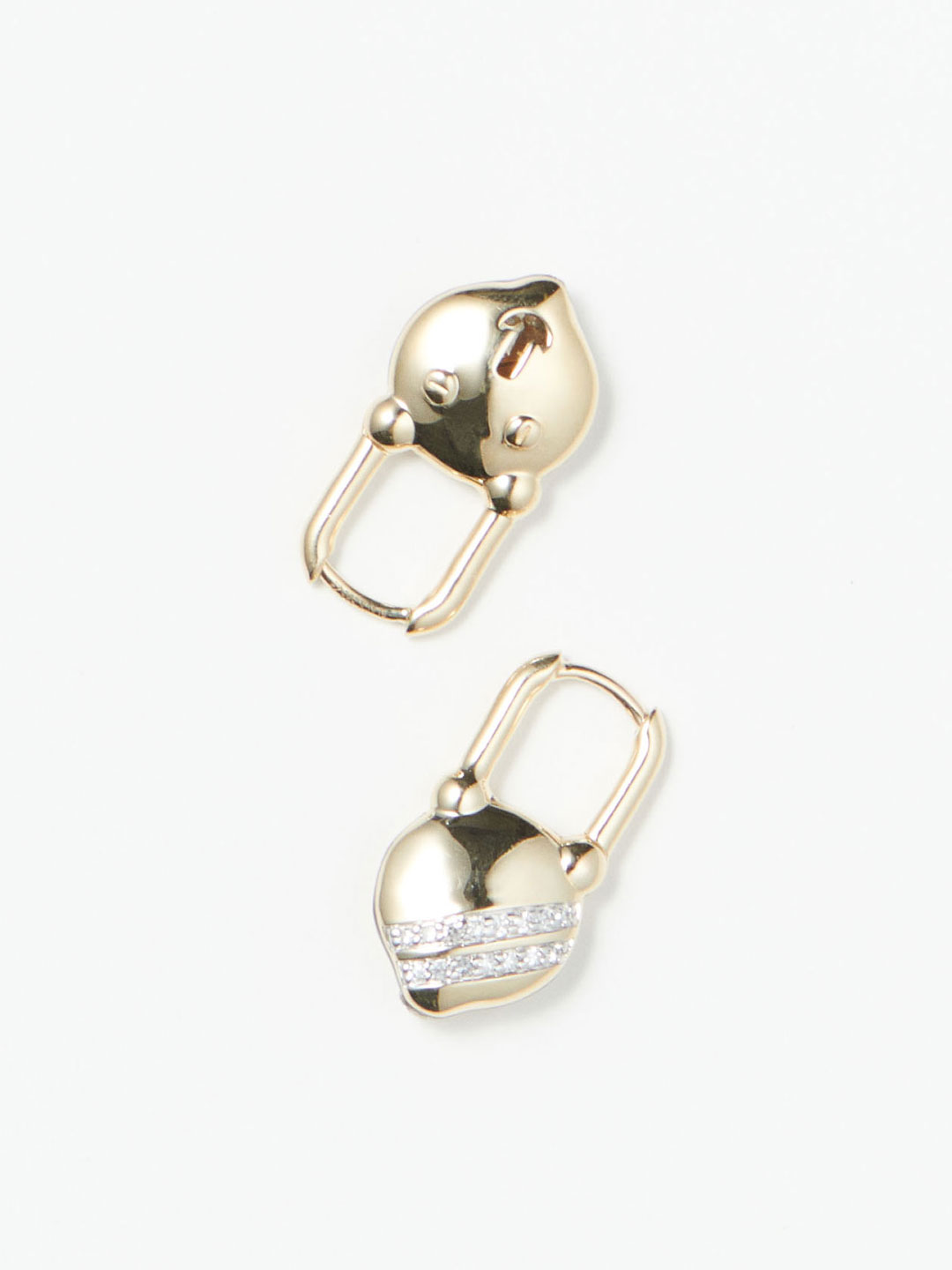 Ted Huggie Pierced Earring - Yellow Gold