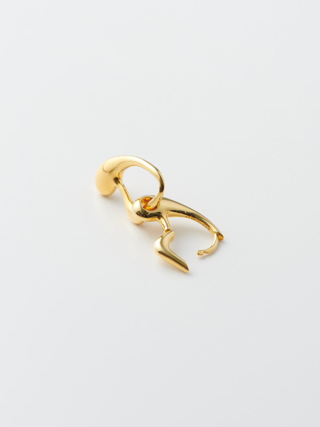Adish Pierced Earring - Yellow Gold