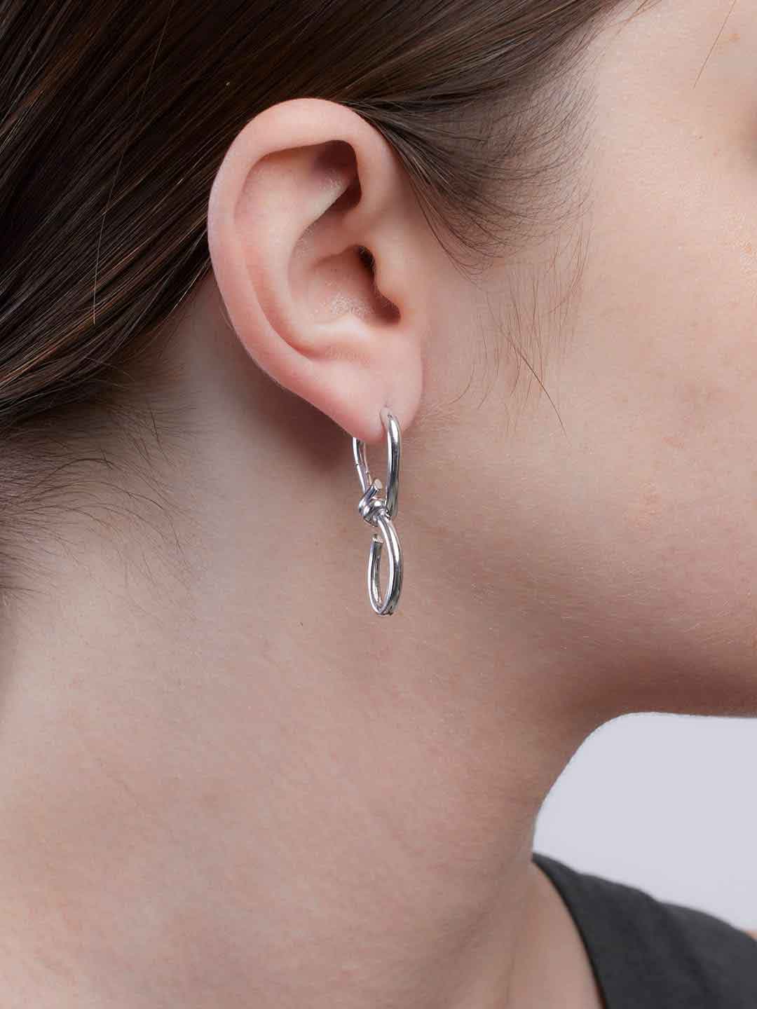 Pirro Pierced Earring  - Silver