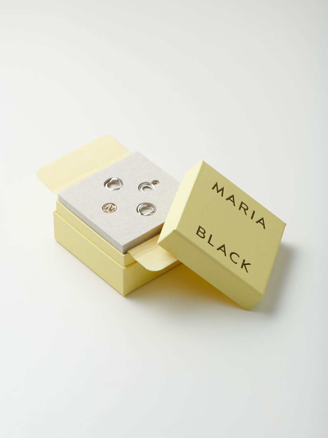 MARIA BLACK Starter Kit/Pierced Earring - Silver