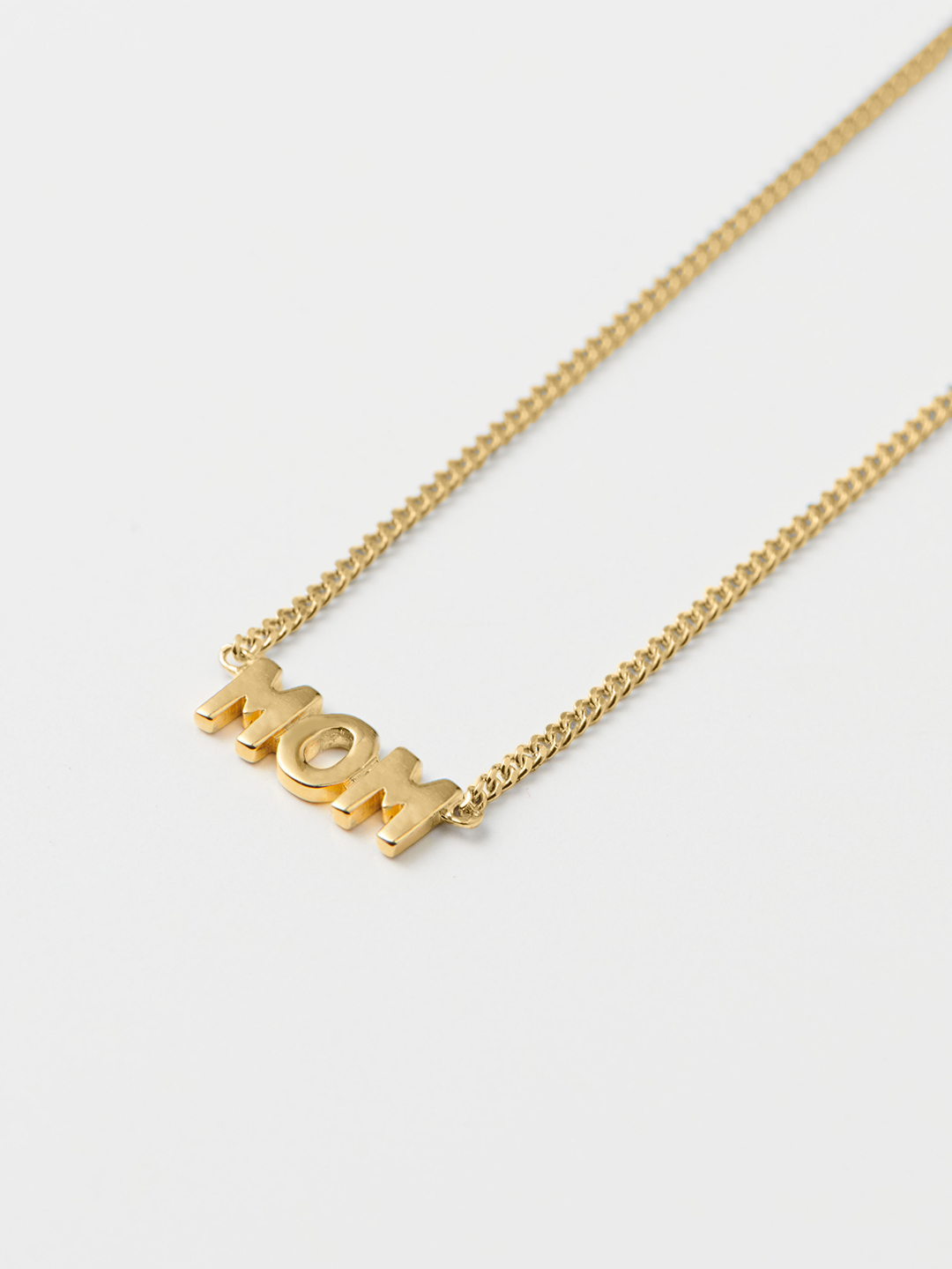Mom Necklace  - Yellow Gold