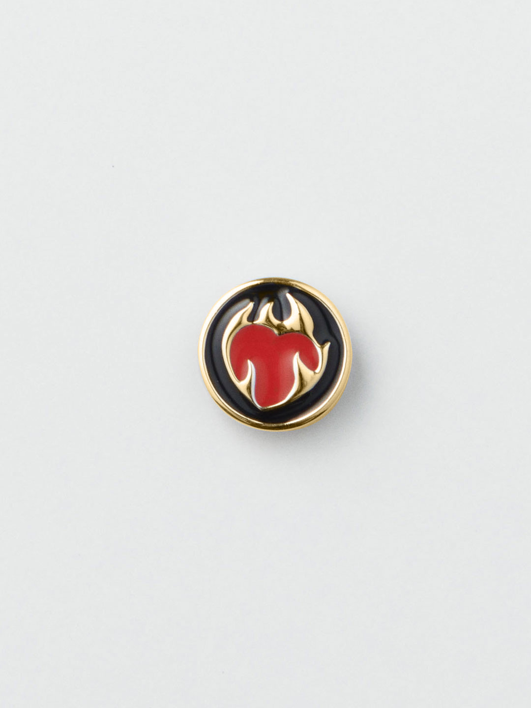 Flaming Heart Coin  - Yellow Gold