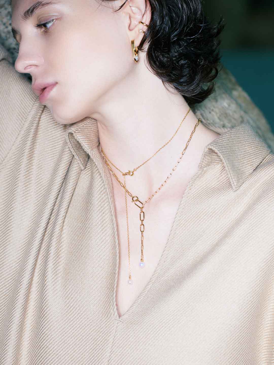 Follow Me Necklace - Yellow Gold