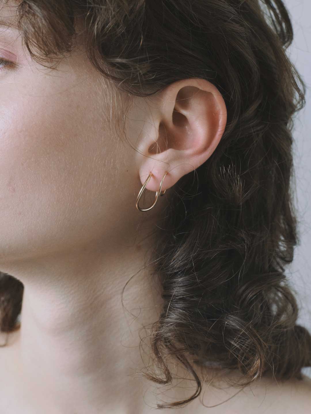 Comfort Hoop Pierced Earring - Yellow Gold