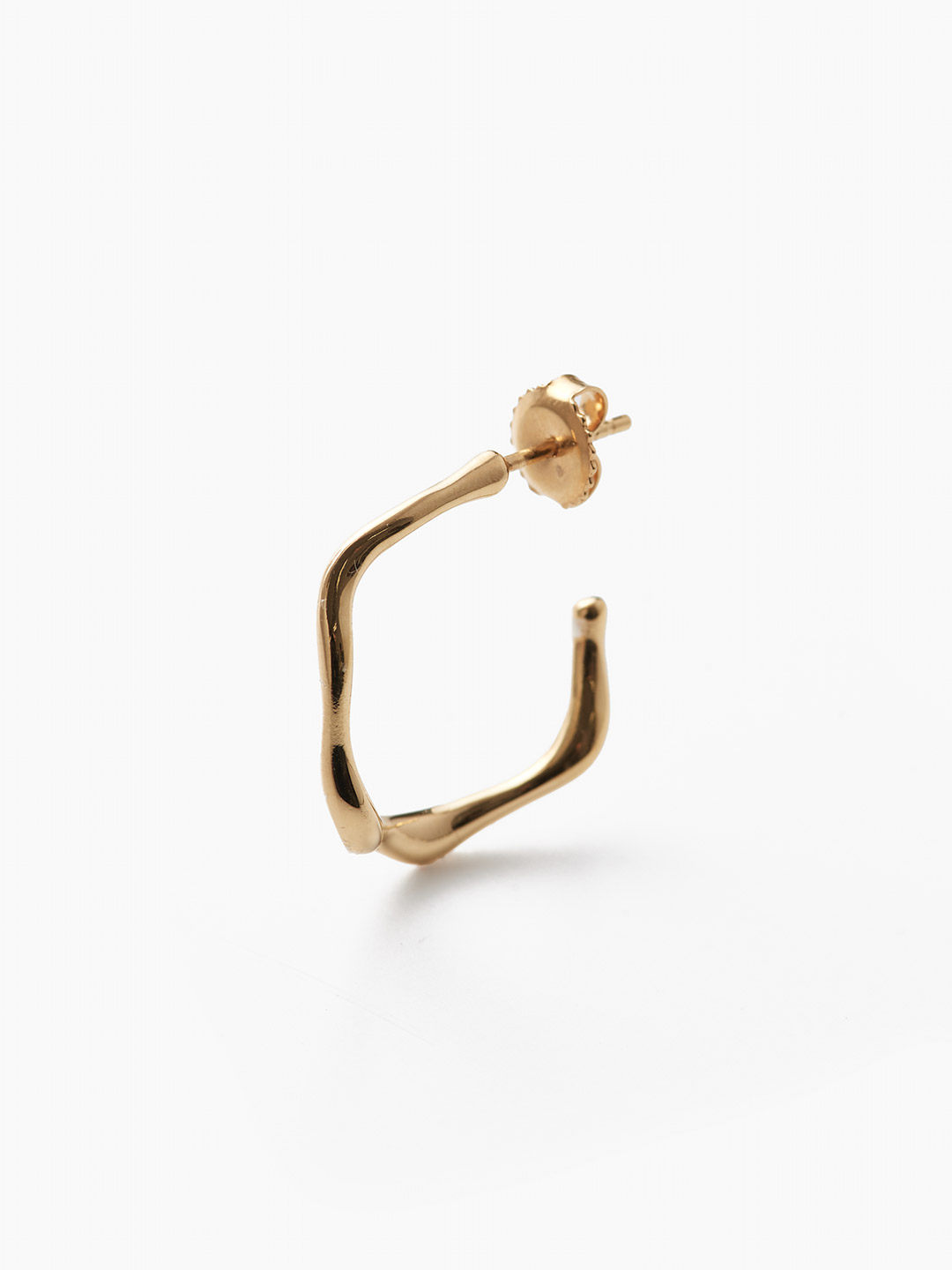 Branch Hoop 20 Gold - Yellow Gold