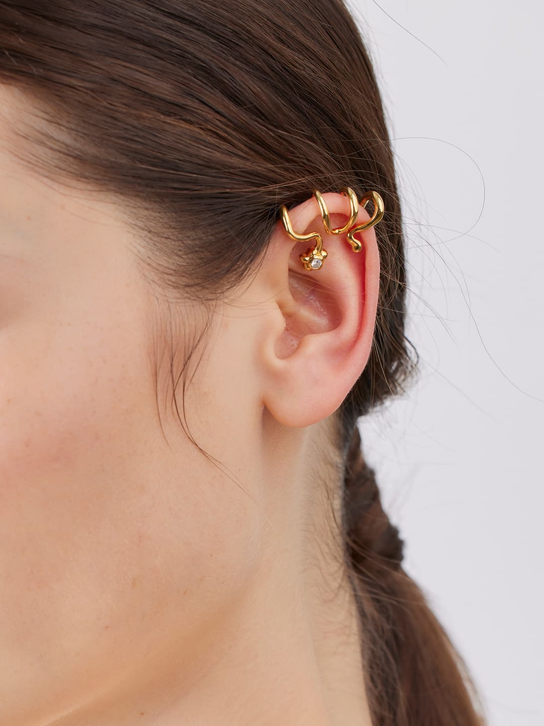 Ivy Earcuff Gold - Yellow Gold