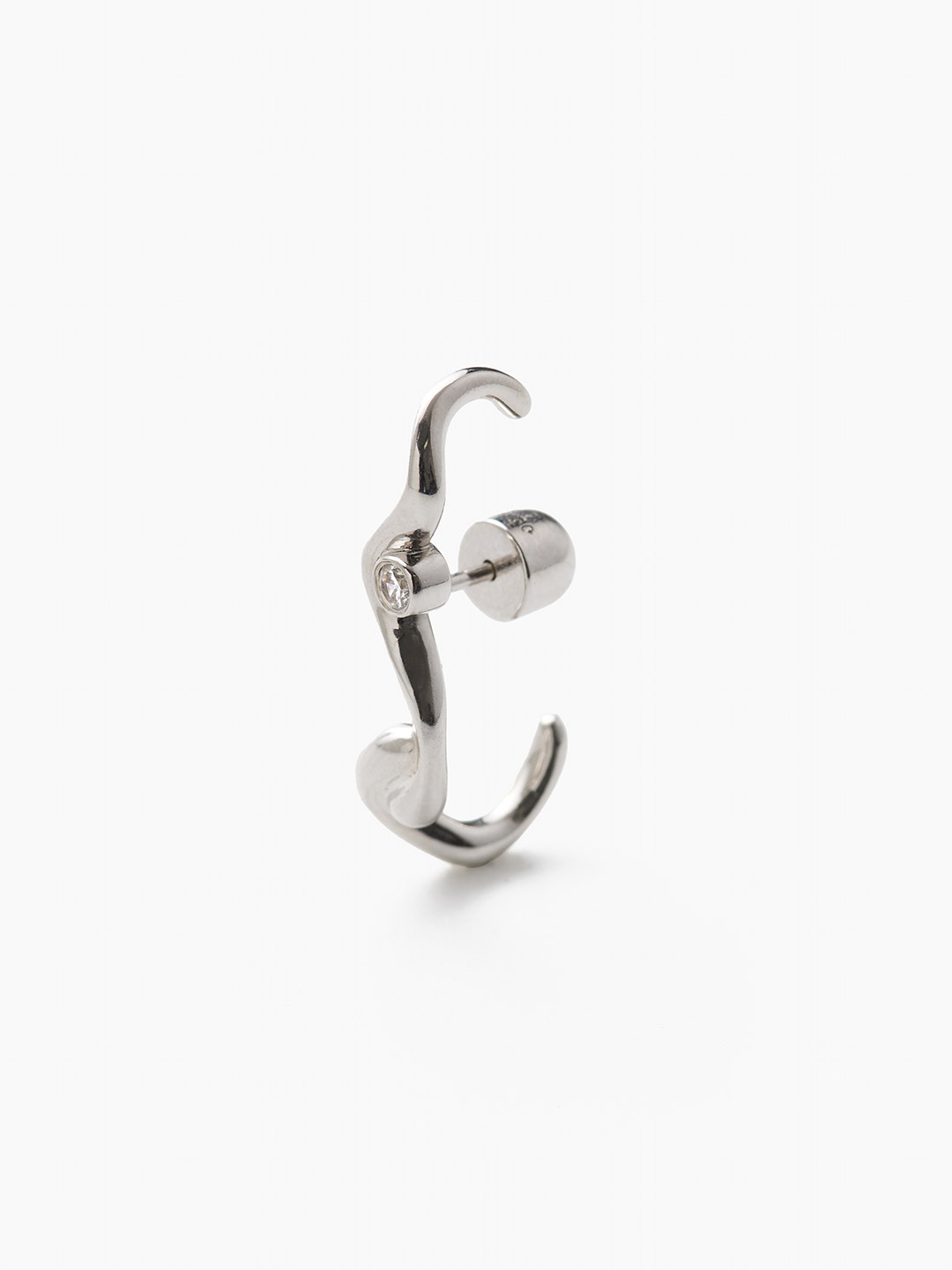 Liquified Earring Silver - Silver