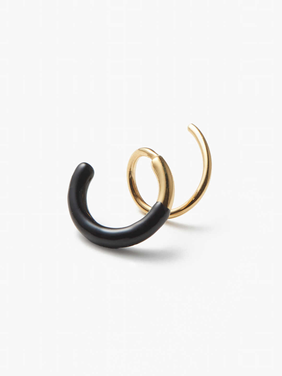 Dogma Twirl Pierced Earring  - Black
