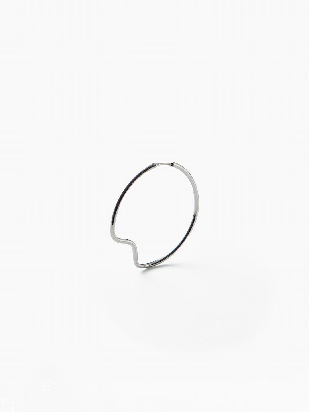 Copenhagen 35 Hoop Pierced Earring - Silver