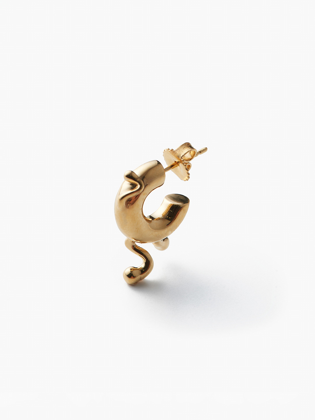 Potsdamer Hoop Pierced Earring Gold - Yellow Gold