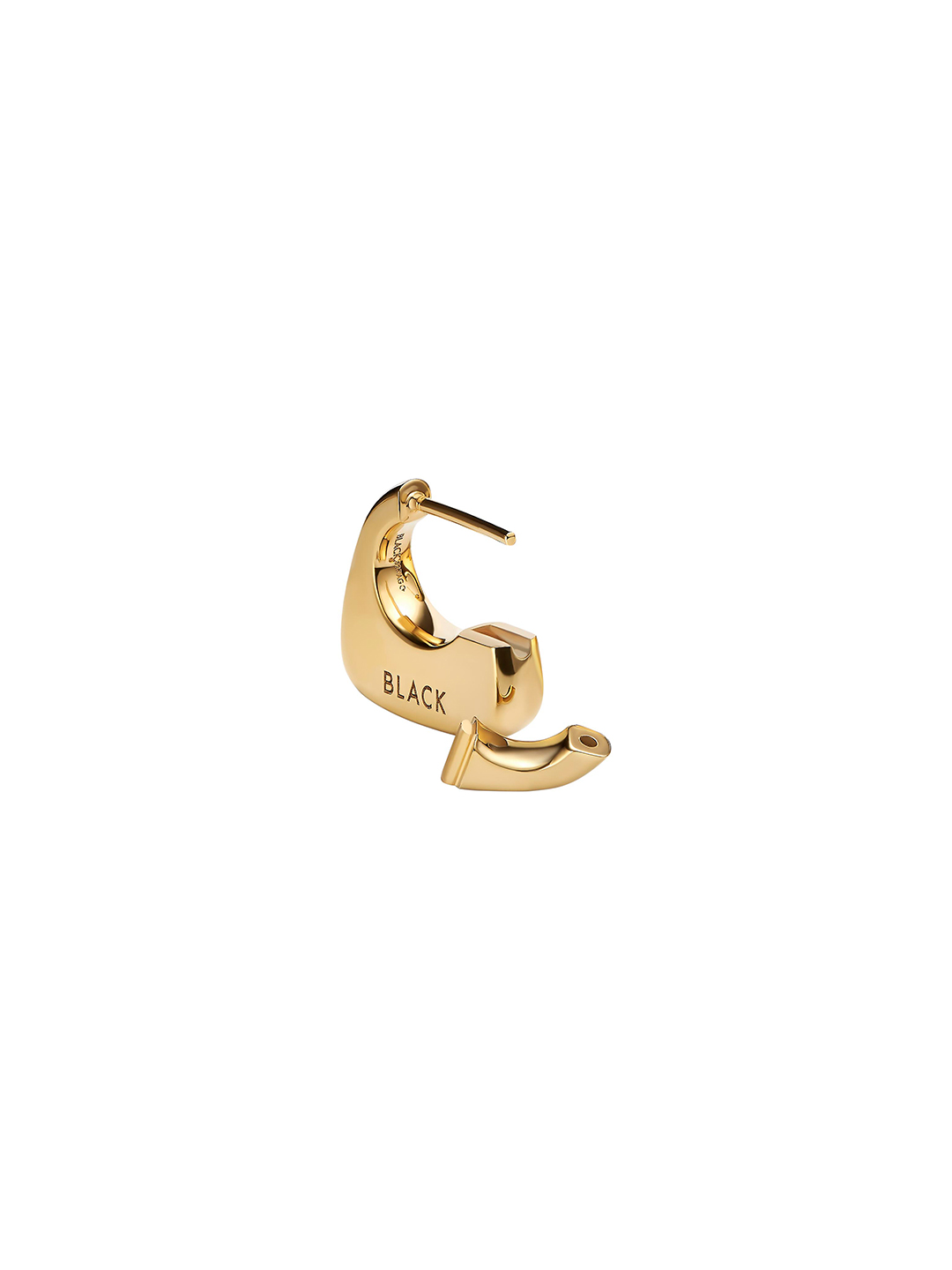 Tote Small Pierced Earring - Yellow Gold