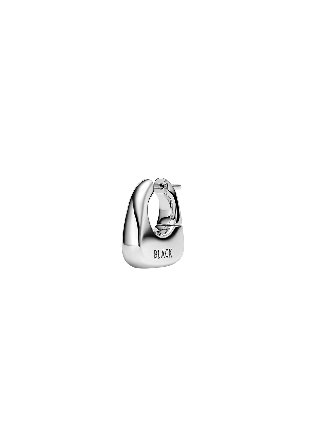 Tote Small Pierced Earring - Silver