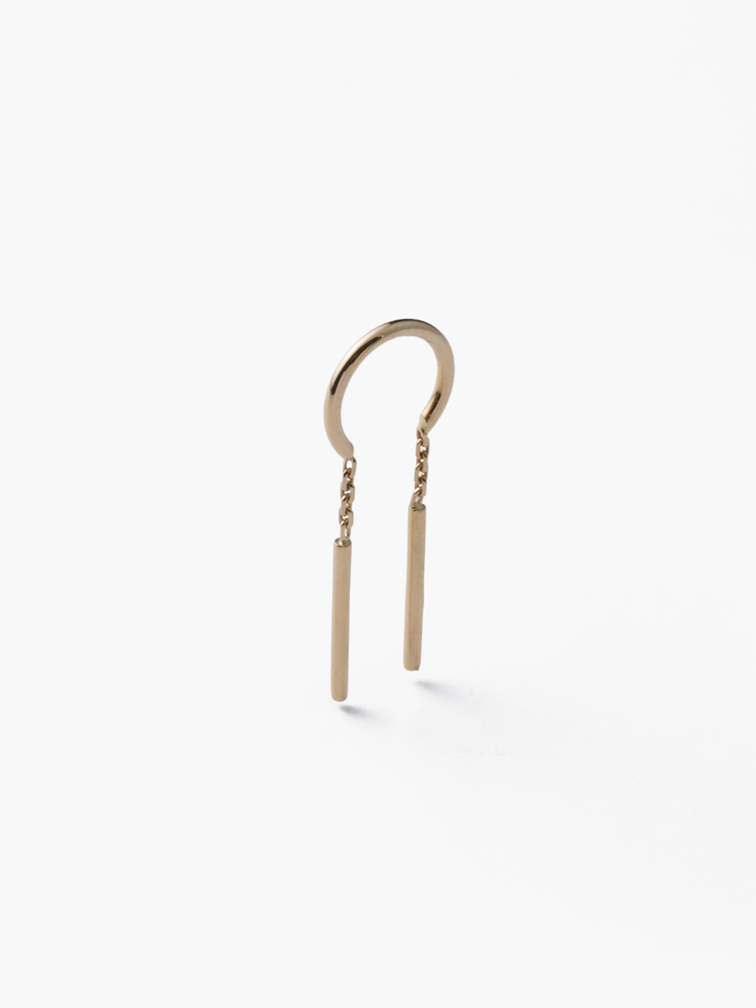 Movement Pierced Earring YG14K - Yellow Gold
