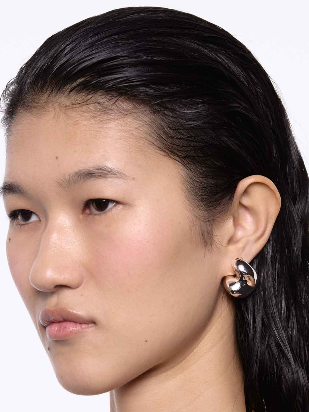 MARIA BLACK(マリア ブラック) | サドル ピアス ミディアム - シルバー