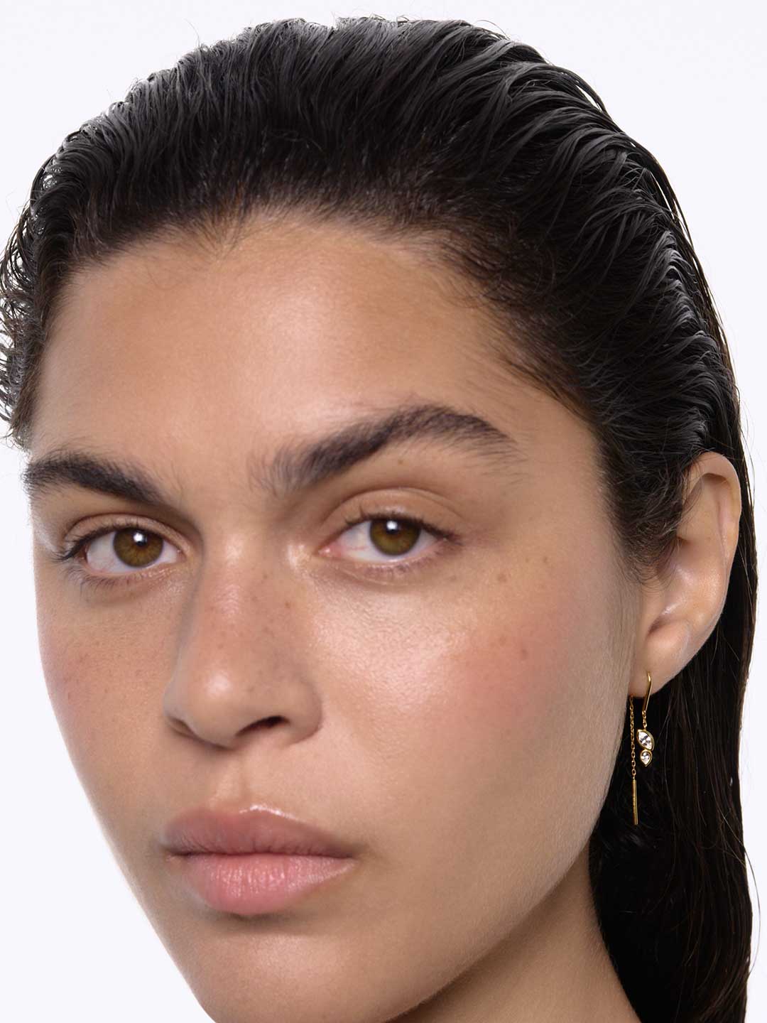 Swift Pierced Earring 01 - Yellow Gold