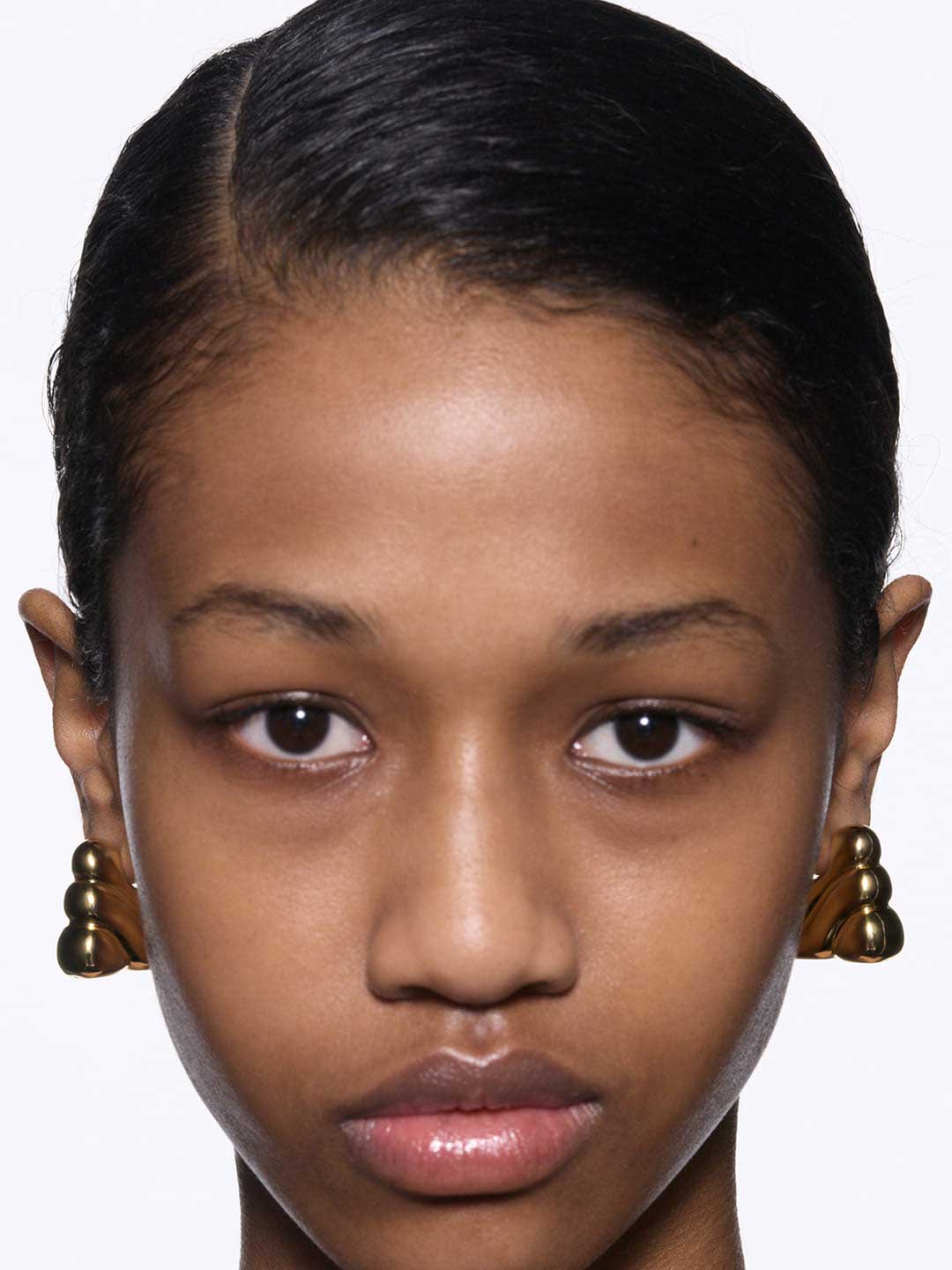 Bogota Pierced Earring Medium - Yellow Gold