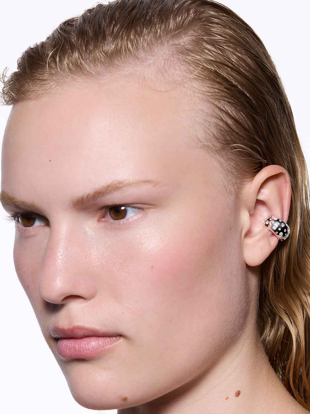 Tryvann Popcorn Ear Cuff - Silver
