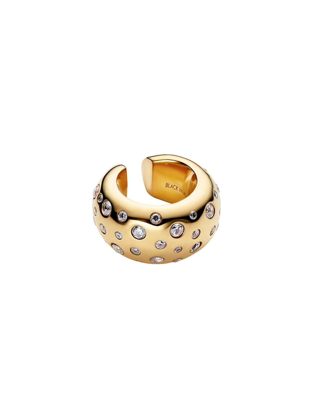Tryvann Popcorn Ear Cuff  - Yellow Gold