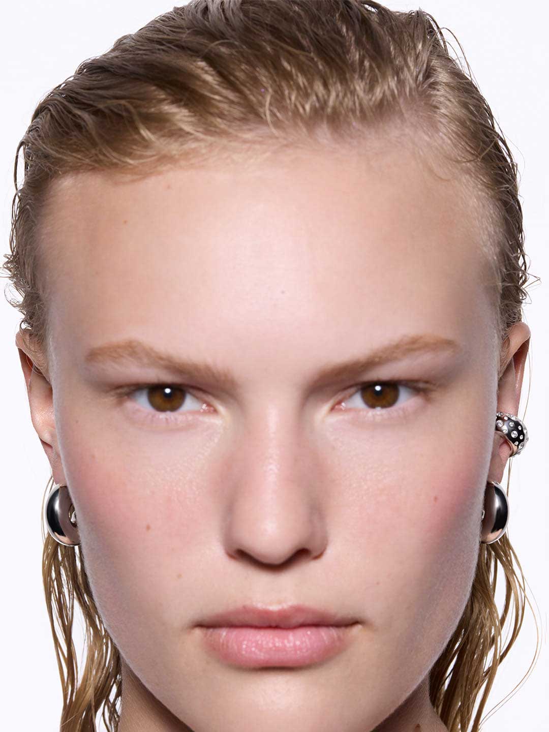 Prima Hoop Pierced Earring Medium  - Silver