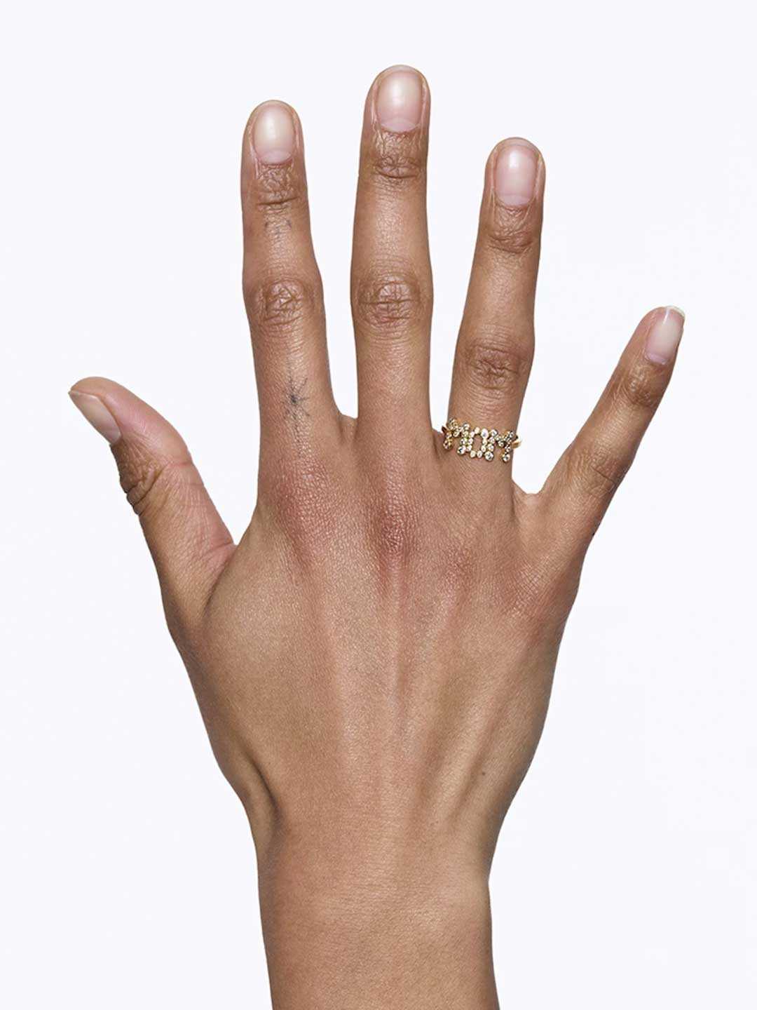 Mom Collet Ring - Yellow Gold