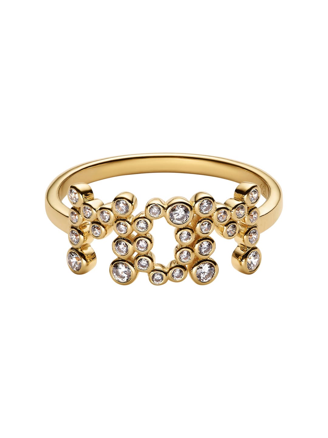 Mom Collet Ring - Yellow Gold
