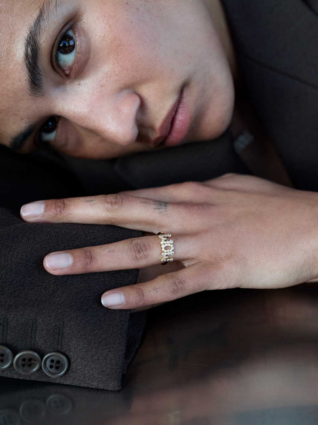 Mom Collet Ring  - Yellow Gold