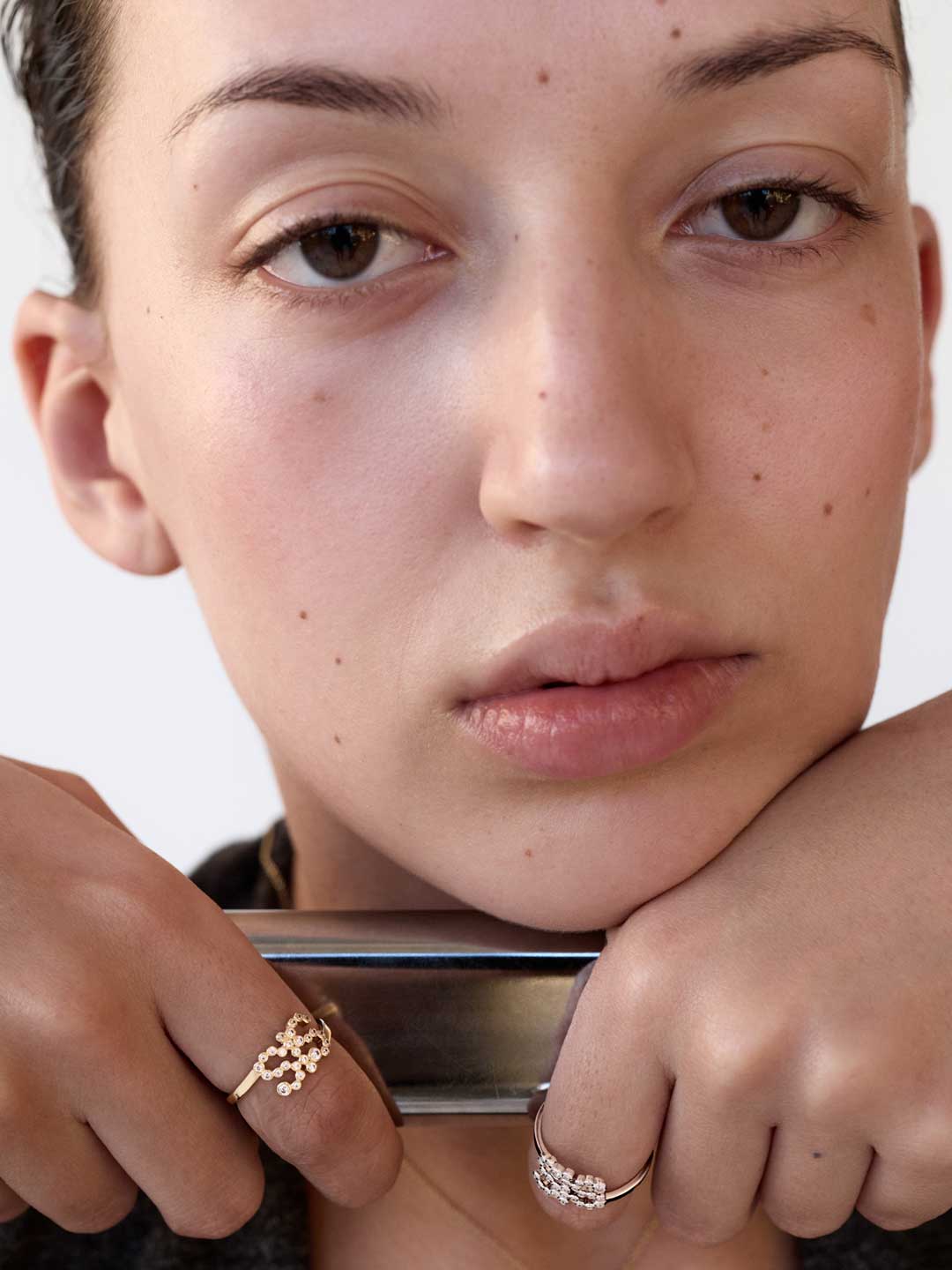SIS Collet Ring  - Silver