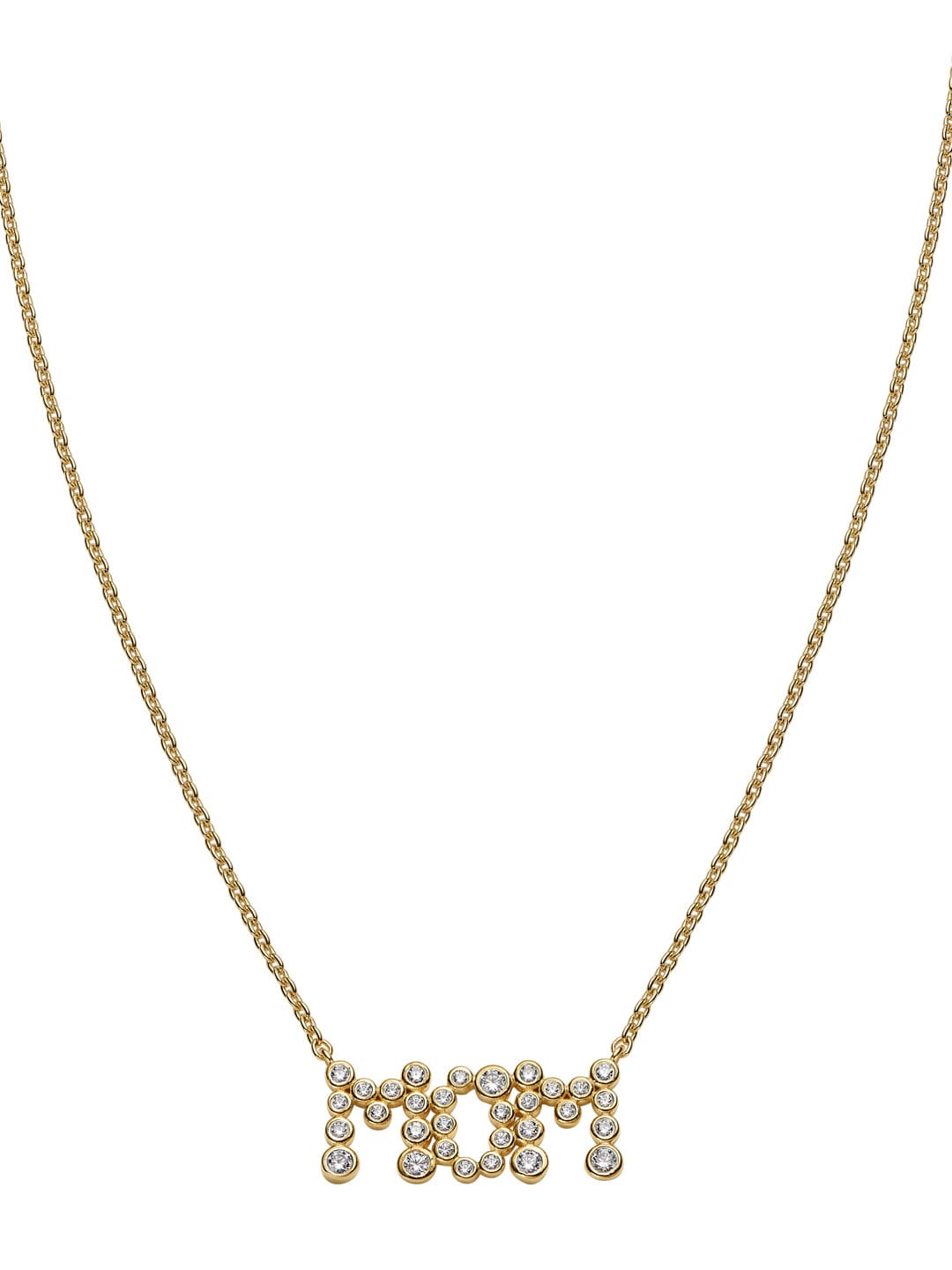 Mom Collet Necklace  - Yellow Gold